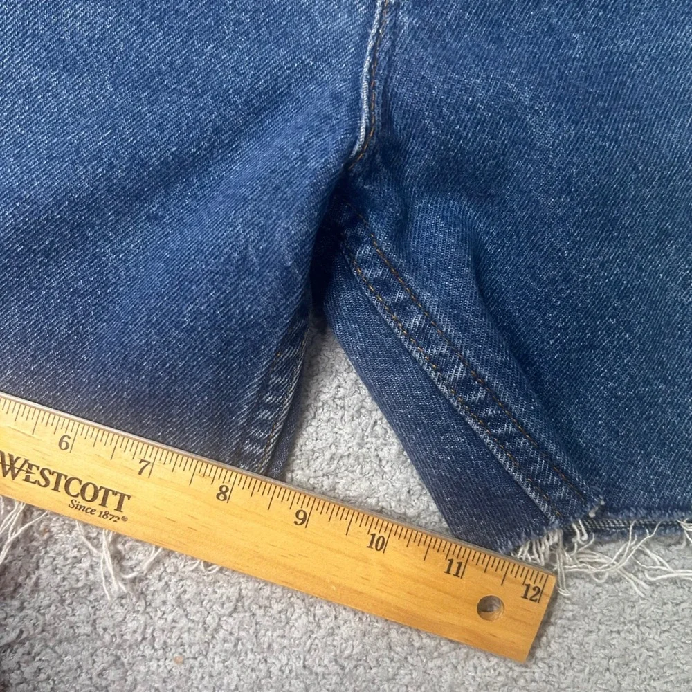 Vintage Denim Cutoff Shorts 80s High Waisted 14 Blue Retro Skater Indie Boho